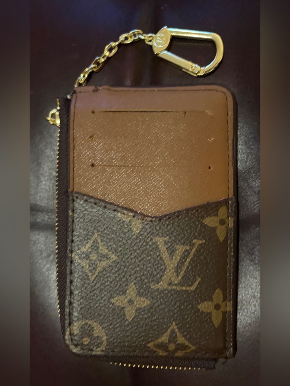 Louis Vuitton Monogram Card & Key Holder in Brown and Gold designers inspired! - Picture 3 of 7